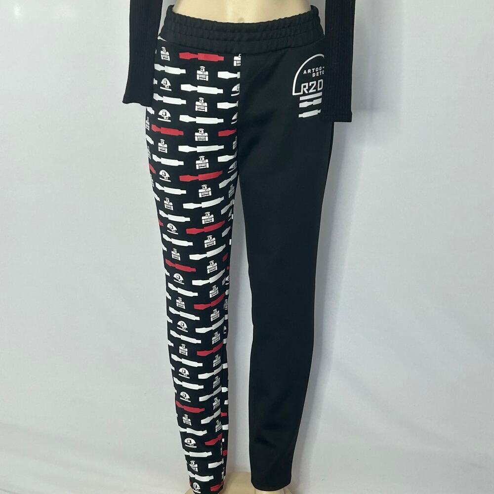 Disney Parks Star Wars R2-D2 Women’s M Black Split-Leg Jogger Pants